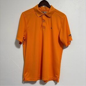 Callaway Orange Men's Golf Polo Short Sleeve Shirt Size Medium OptiDry